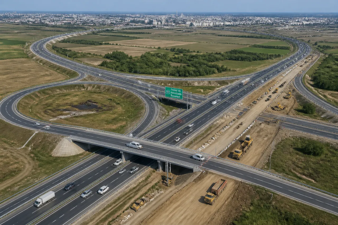 A0 București autostradă centură nod rutier lucrări
