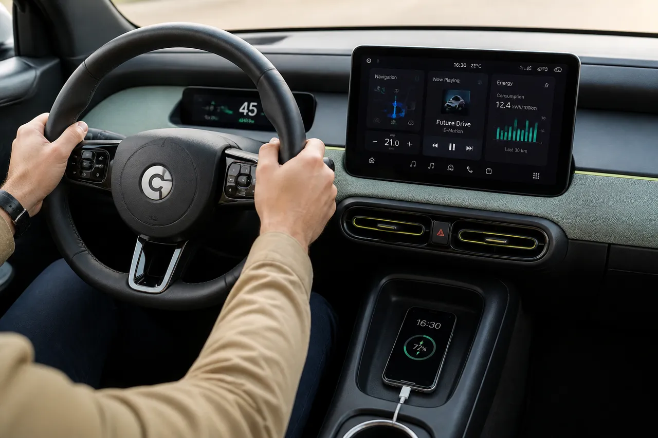 design interior Allview 4City și tehnologie auto conectată