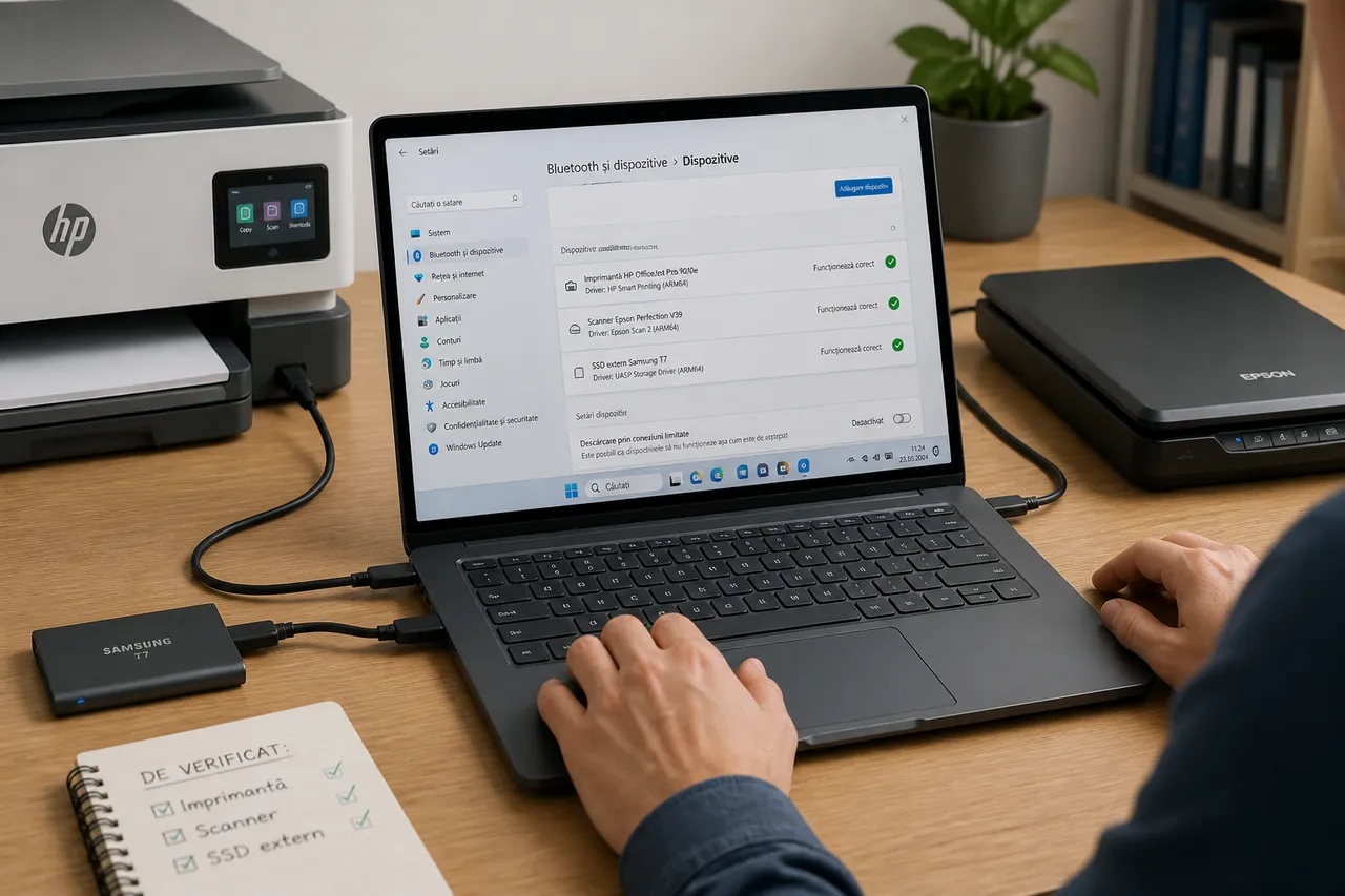 drivere și periferice incompatibile cu Windows ARM