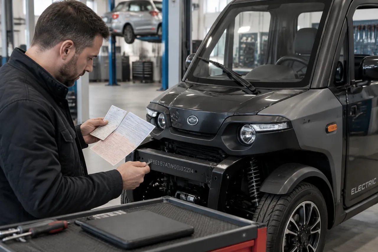 acte necesare pentru verificarea categoriei unui vehicul electric