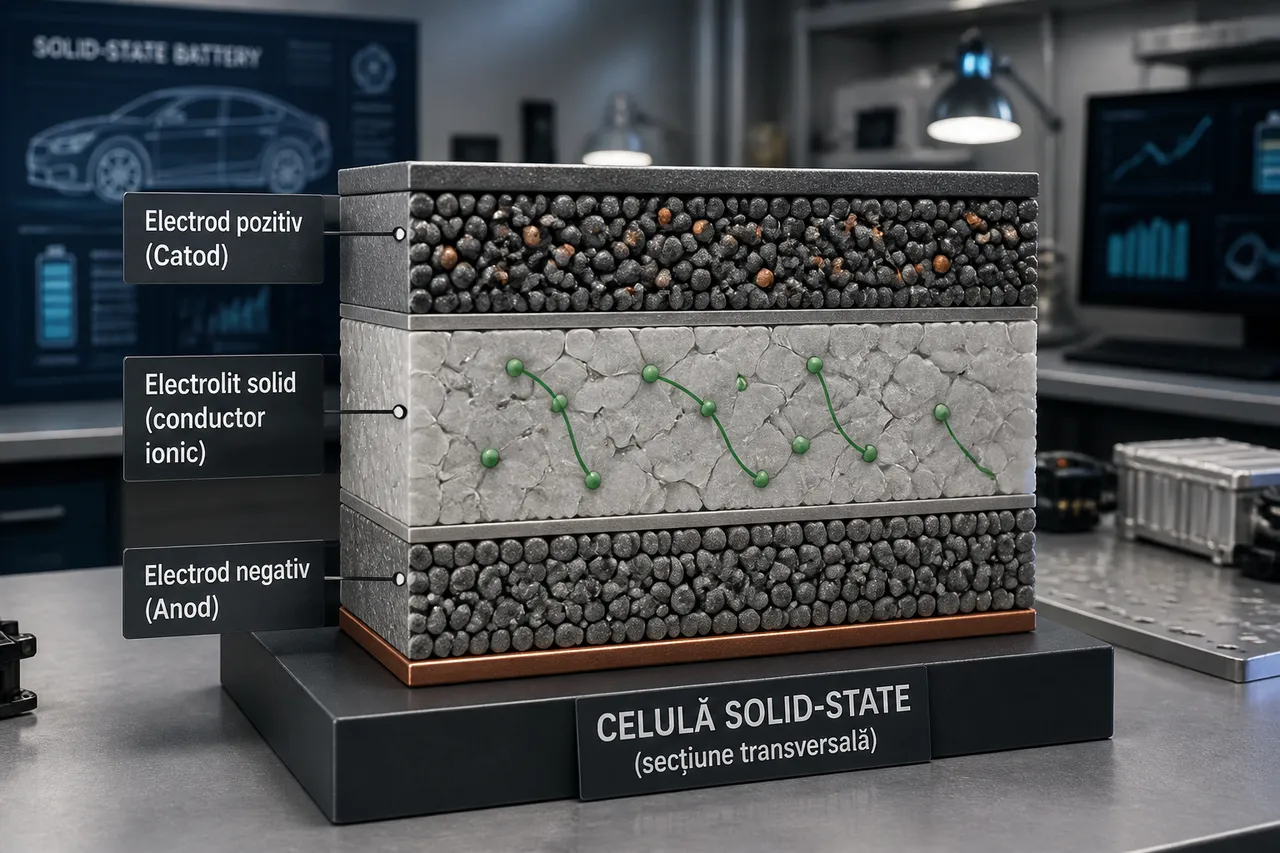 baterie solid-state cu electrolit solid pentru mașini electrice