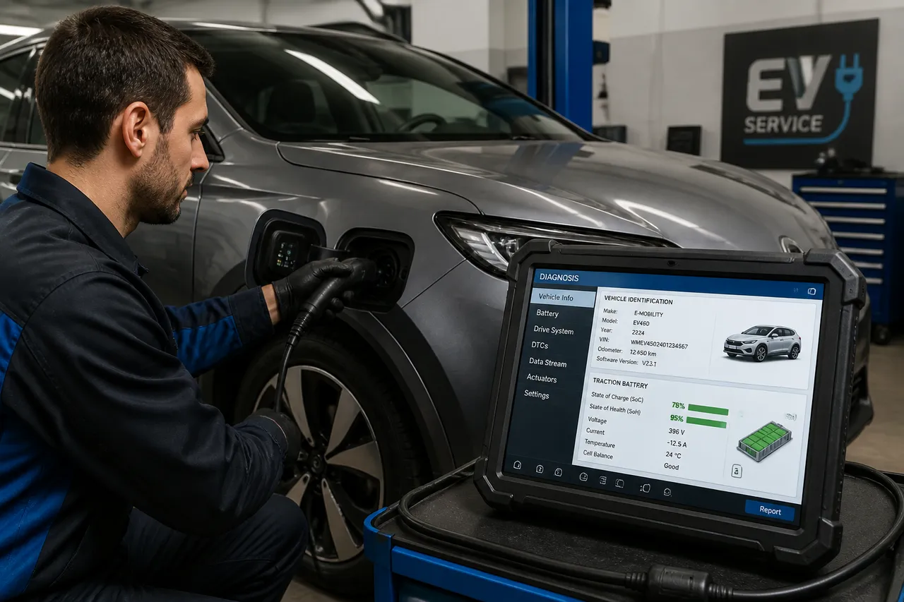 verificare VIN și diagnoză baterie EV în România