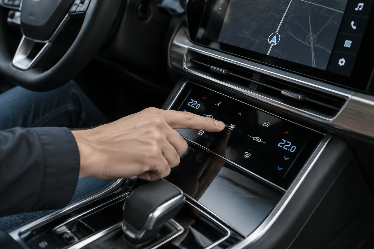 comandă haptică auto cu feedback tactil clar