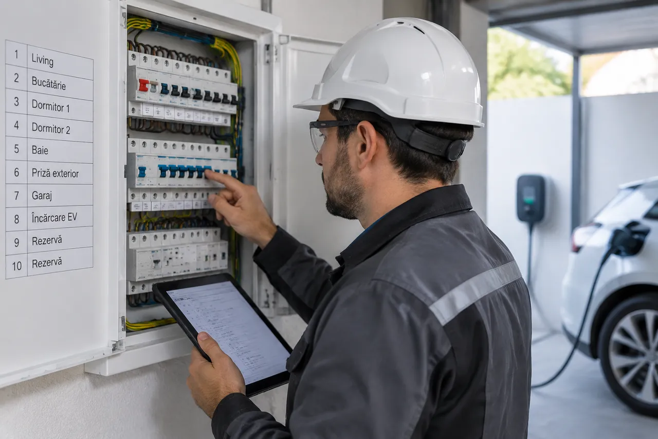 verificare instalație electrică pentru stație de încărcare auto